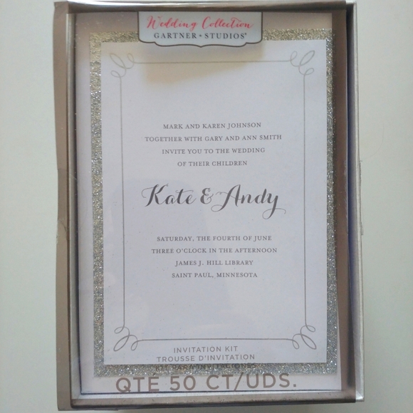 50 Wedding invites - Picture 1 of 2